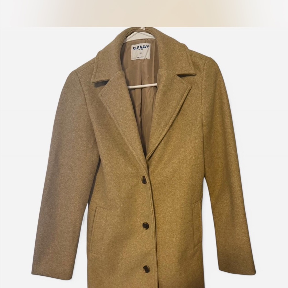 Old Navy Women's Tan Car Coat